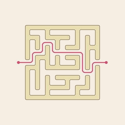 简单的方形迷宫