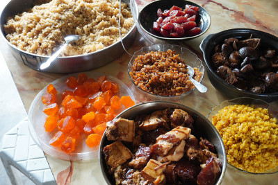 中国粽子的传统食材。