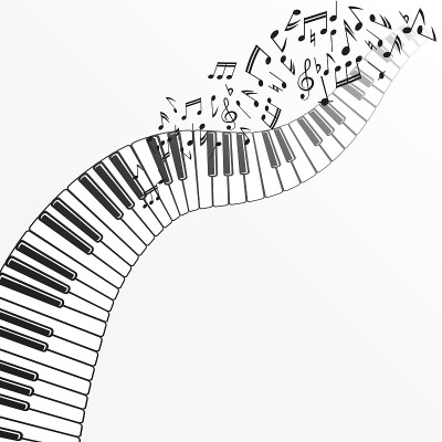 音乐背景与钢琴