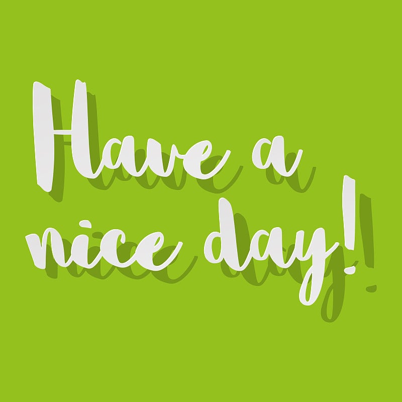 Have a nice day vector Postcard