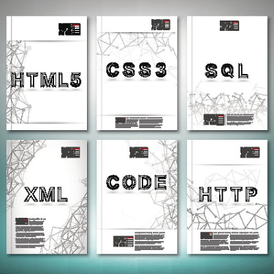 三维网格时尚词- html5, css3, sql, xml, code