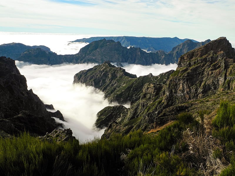 马德拉的Pico do Arieiro / Pico Ruivo徒步旅行路线