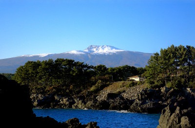 散布，海岸，大海，熔岩，