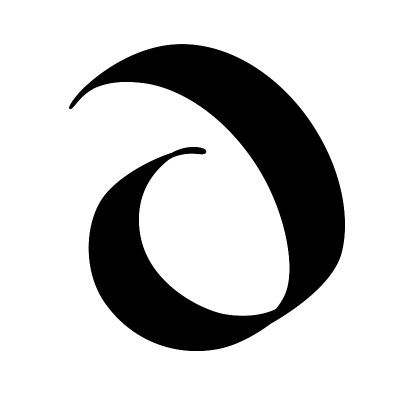 哥特风格的字母D。向量。字母表。这个符号被孤立在白色的背景上。书法和刻字。中世纪的拉丁字母。公司的标