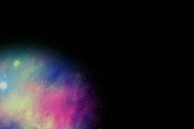蓝红色的星系