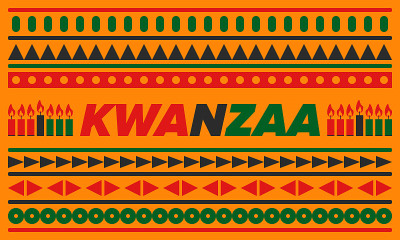 Kwanzaa Happy Celebration. African and African-Ame