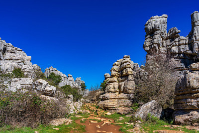 El Torcal de Antequera, Andalusia, Spain，在Antequer