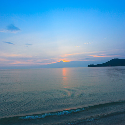 海上日落