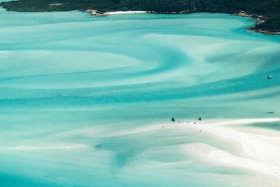 Whitehaven海滩和Whitsundays，昆士兰，澳大利亚