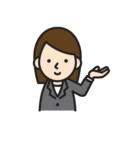 穿着西装工作的年轻女子
