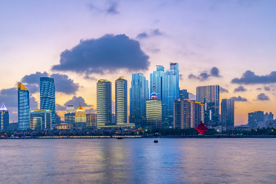 美丽的青岛夜景