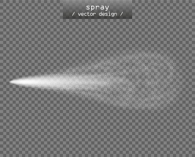 Vector white water spray, steam, perfume. Gas moti