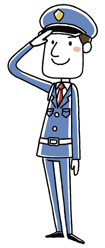 男警卫:敬礼
