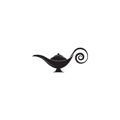 魔灯标志矢量