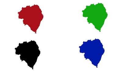 韩国南洋渚城剪影图