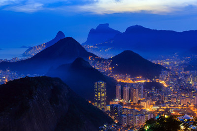 里约热内卢的夜景