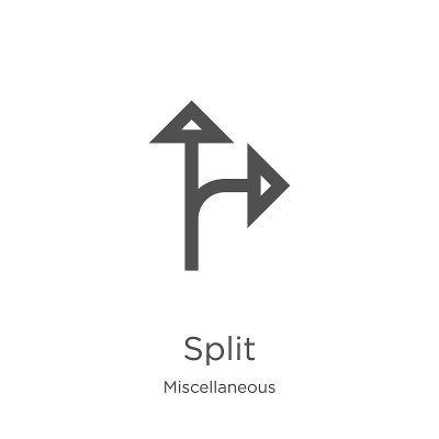 split icon vector from miscellaneous collection. T