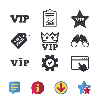 VIP图标。非常重要的人物象征。