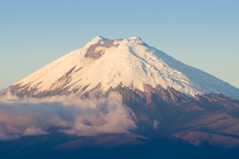 厄瓜多尔科托帕希火山，夕阳