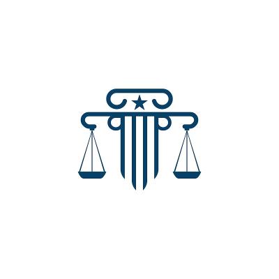 正义律师事务所图标模板向量
