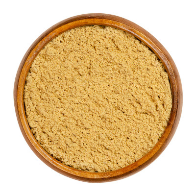 姜粉，干姜粉，放在木碗里