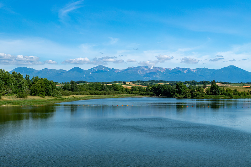 北海道，夏日的Biei风景。