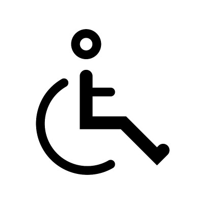 残疾人或轮椅人的图标