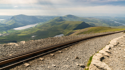 英国威尔士斯诺登山铁路的轨道