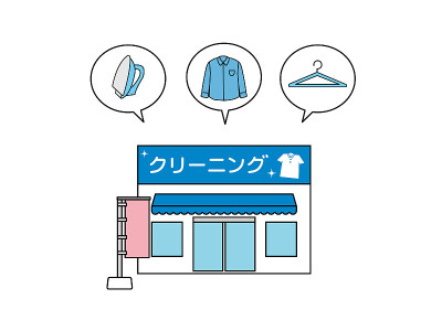 干洗店洗衣房外观插图