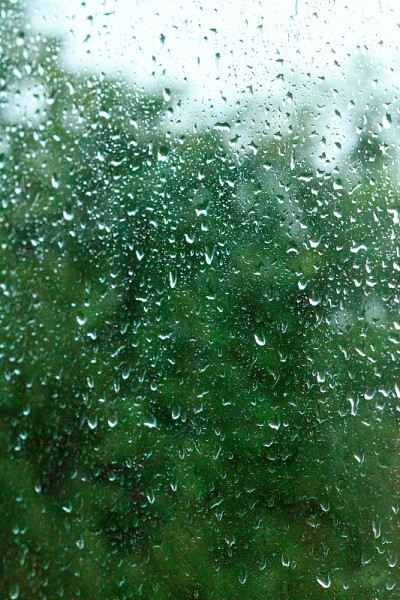 湿的玻璃