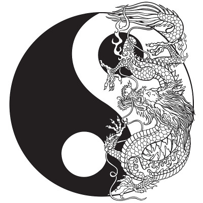 中国传统龙和阴阳的象征