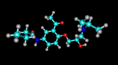 乙酰丁醇分子结构上分离出黑色