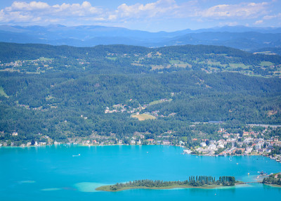 湖的景色Wörthersee