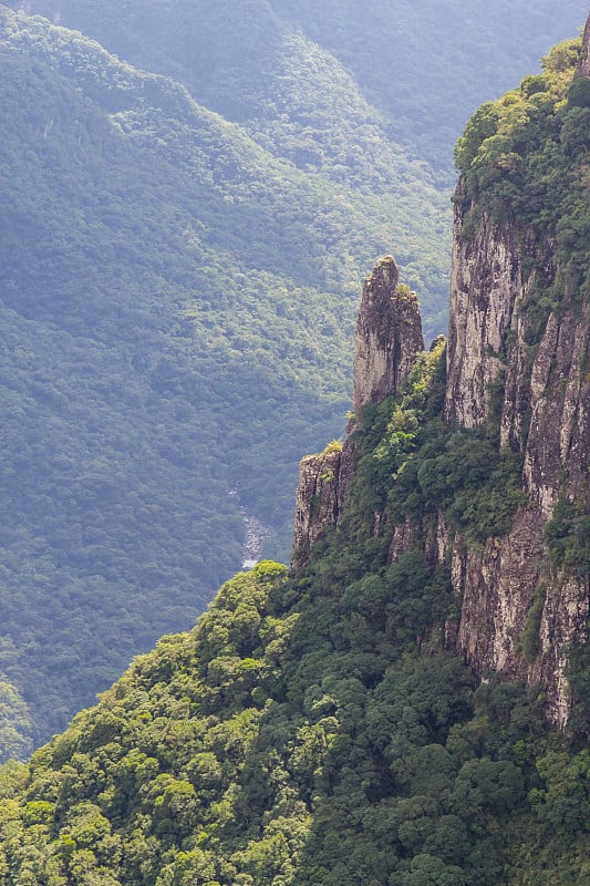 福塔雷萨峡谷的岩石