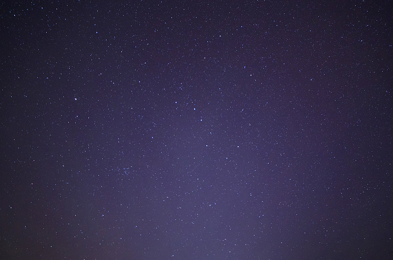 大熊星座和小熊星座的夜空