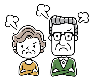 老两口:生气，不满意