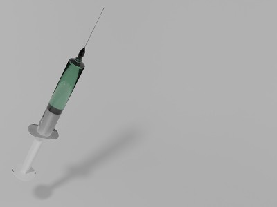 注射器内有绿色液体