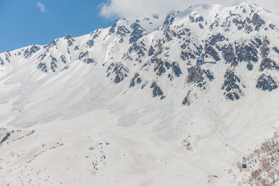 的雪山