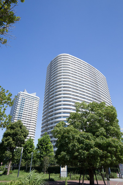 横滨港人未来的高层建筑和公寓