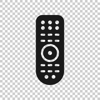 Remote control icon in transparent style. Infrared