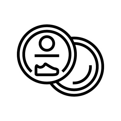 浸渍鞋护理线图标矢量插图