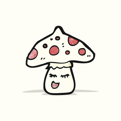 卡通伞菌