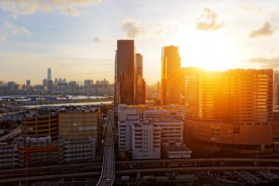 香港日落