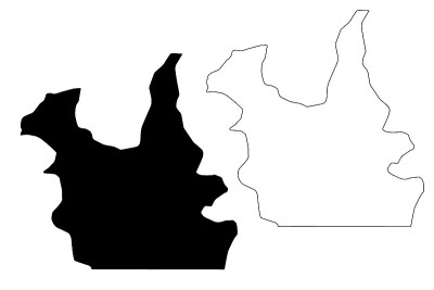 Kaolack地区(塞内加尔共和国，塞内加尔地区)地图矢量插图，涂鸦草图Kaolack地图