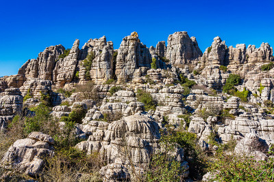 El Torcal de Antequera, Andalusia, Spain，在Antequer