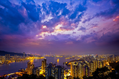 香港城市夜景