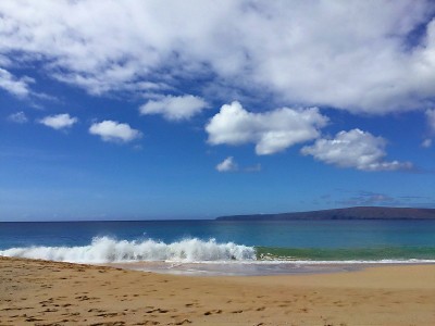 黄昏时分的“Makena Big Beach”