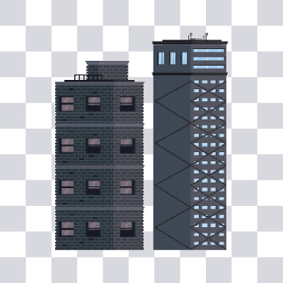 城市建筑物孤立