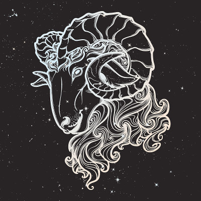 星座金牛座孤立在星空背景。