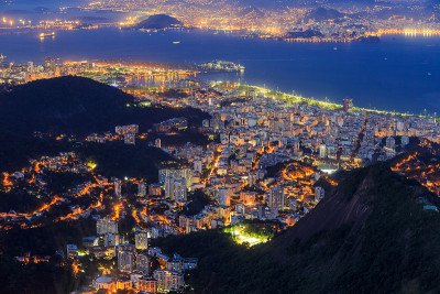 里约热内卢的夜景